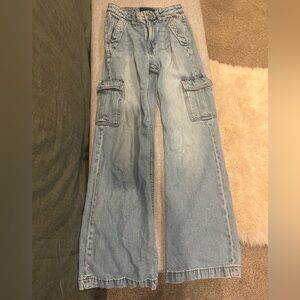Aeropostale high rise wide leg jeans
